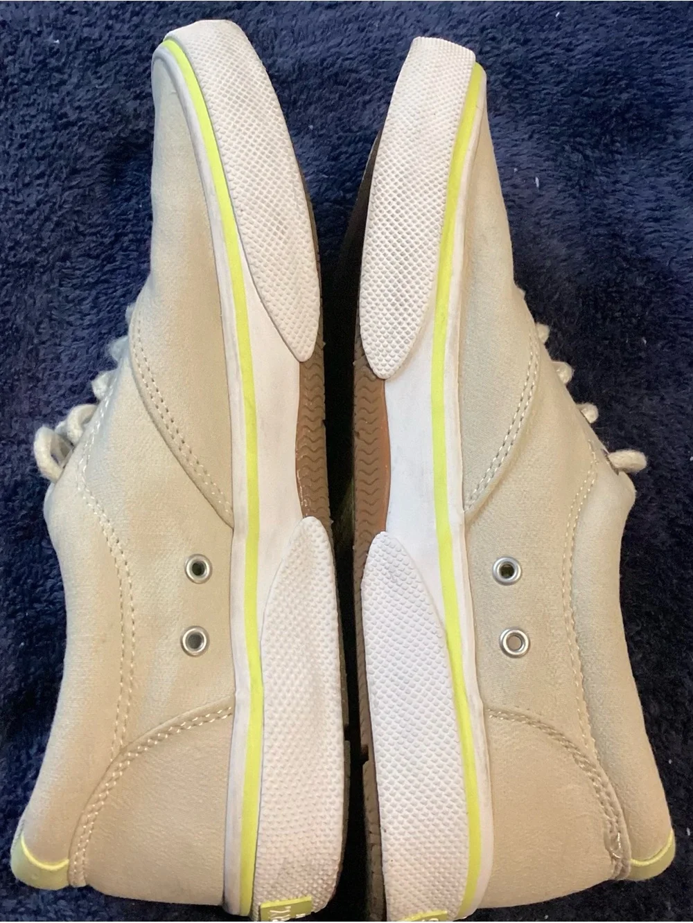 Sperry Men’s Halyard CVO Shoes STS25078, Bone Beige Neon Yellow 8